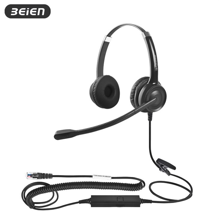 Dual Office RJ9 Headset With Mic