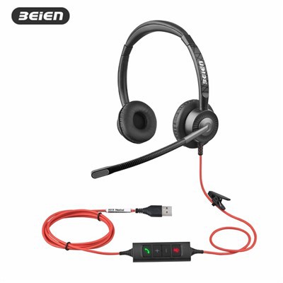 Headset USB Pusat Kontak Ganda