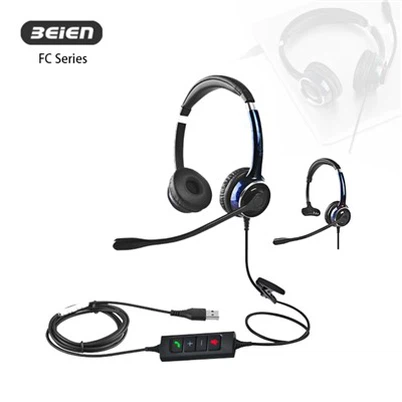 Headset Kantor Dengan Mikrofon Peredam Kebisingan Untuk Bekerja